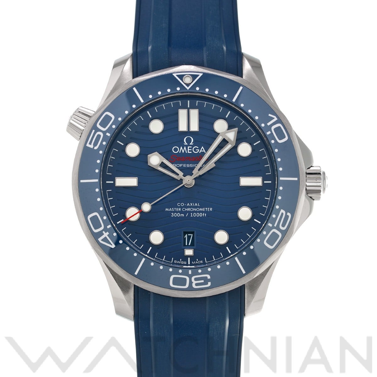 シーマスター ダイバー300 コーアクシャル マスタークロノメーター 210.32.42.20.03.001 ブルー オメガ OMEGA メンズ 【中古】