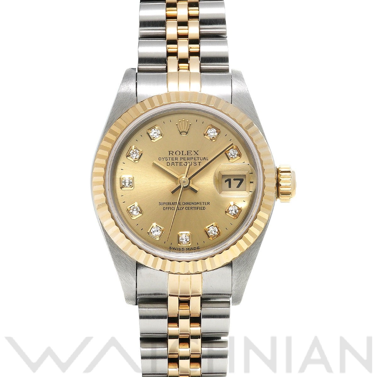 ロレックス デイトジャスト 79173G シャンパン/ダイヤモンド レディース 時計 【中古】【wristwatch】