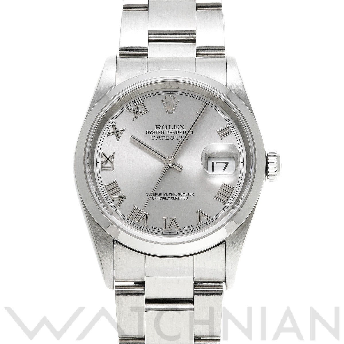 ロレックス デイトジャスト 16200 グレー メンズ 時計 【中古】【wristwatch】