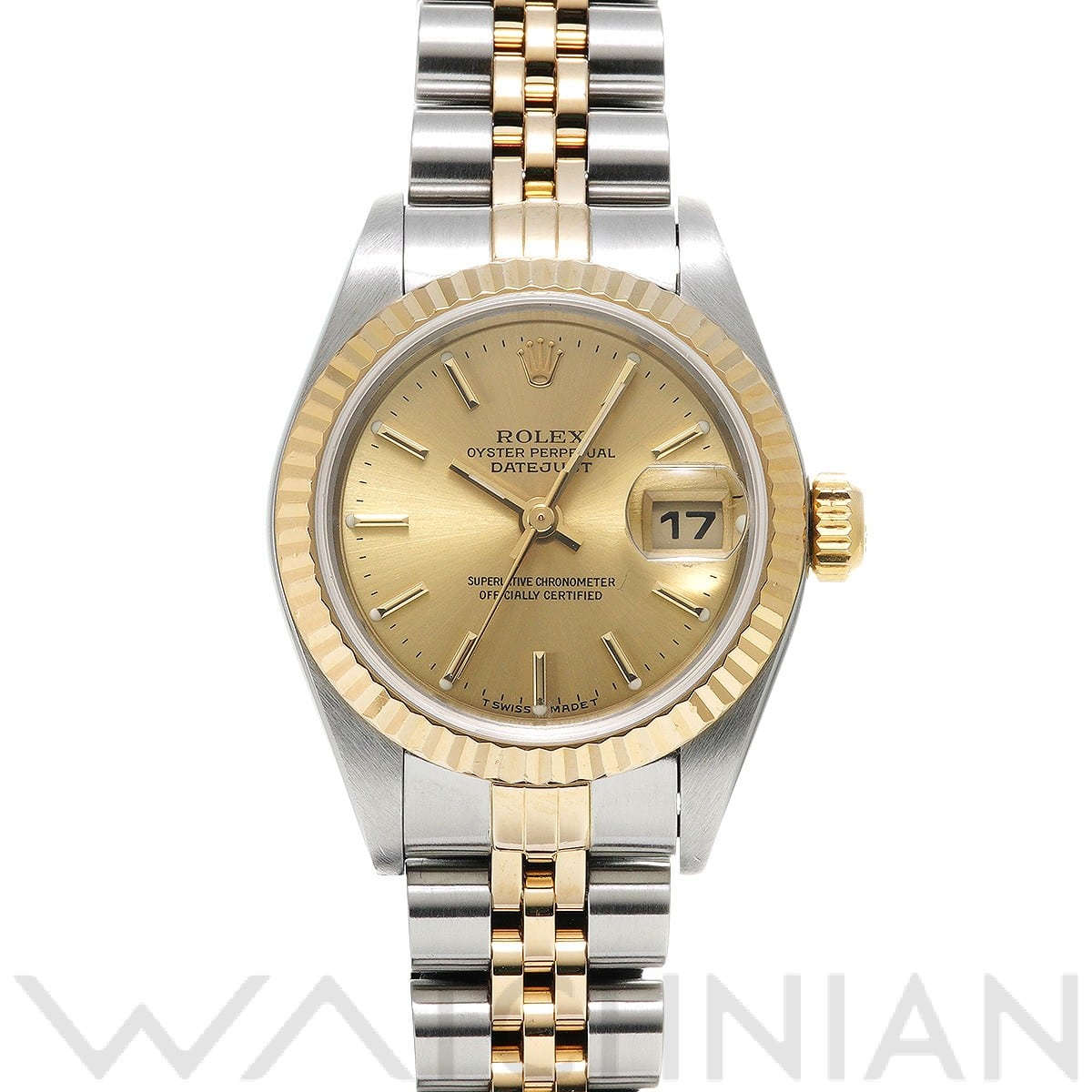 ロレックス デイトジャスト 79173 シャンパン レディース 時計 【中古】【wristwatch】