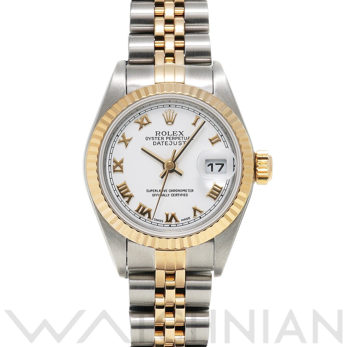 ロレックス デイトジャスト 79173 ホワイト レディース 時計 【中古】【wristwatch】