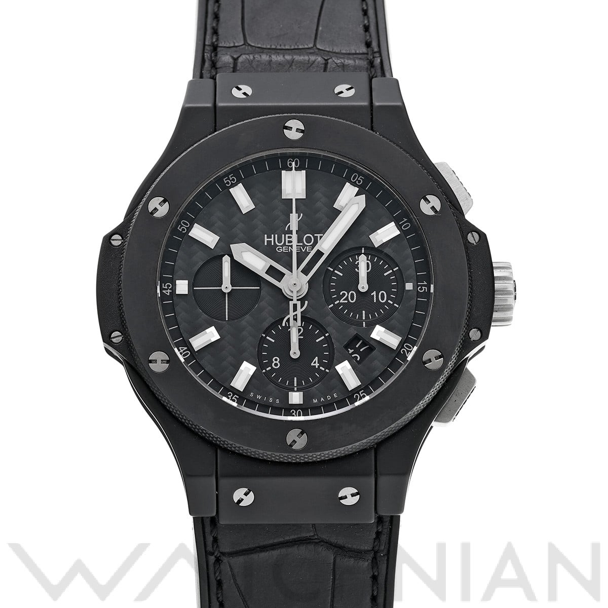 ビッグバン ブラックマジック 301.CI.1770.GR ブラック ウブロ HUBLOT メンズ 【中古】