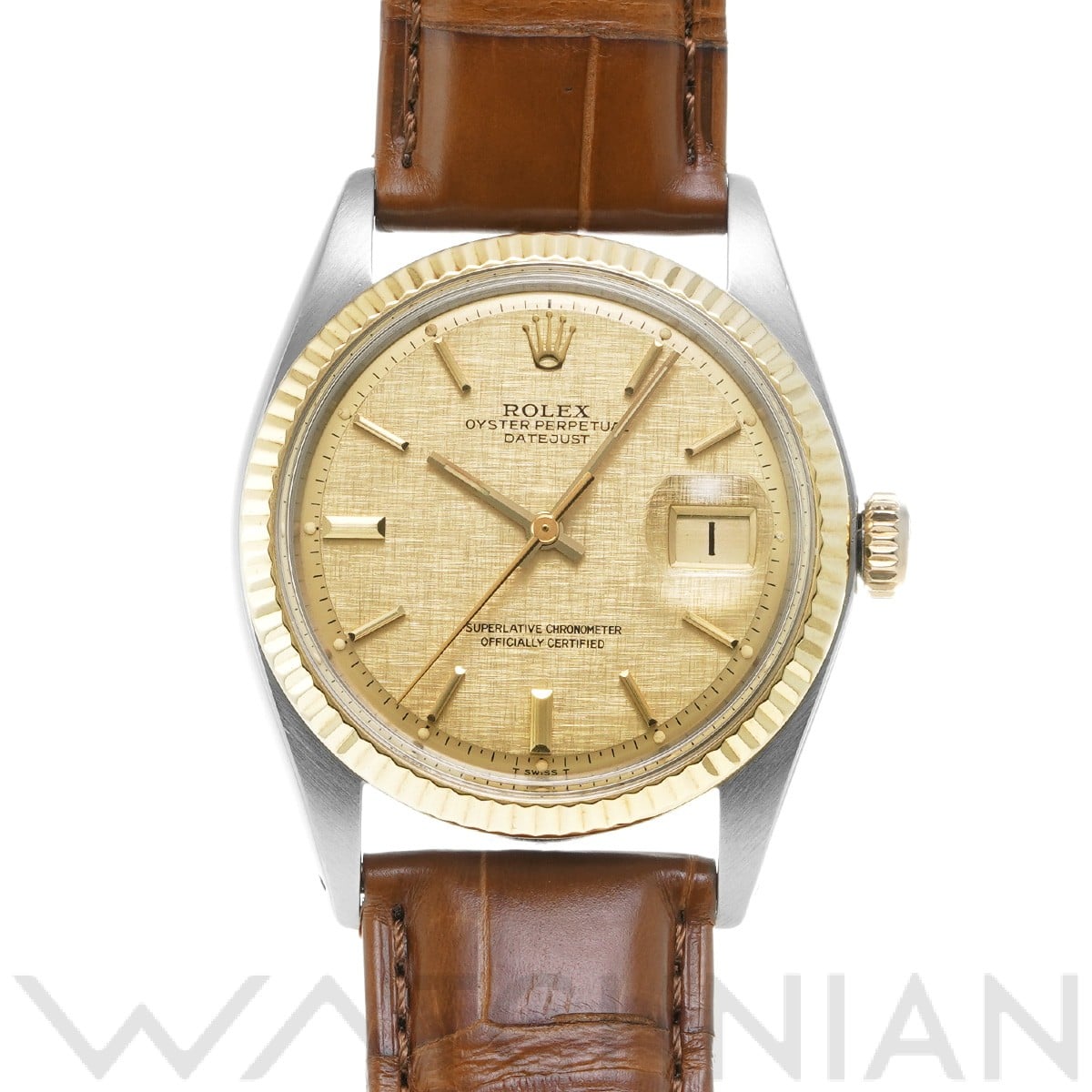 ロレックス / ROLEX デイトジャスト 1601 シャンパンモザイク メンズ 時計 【中古】【wristwatch】