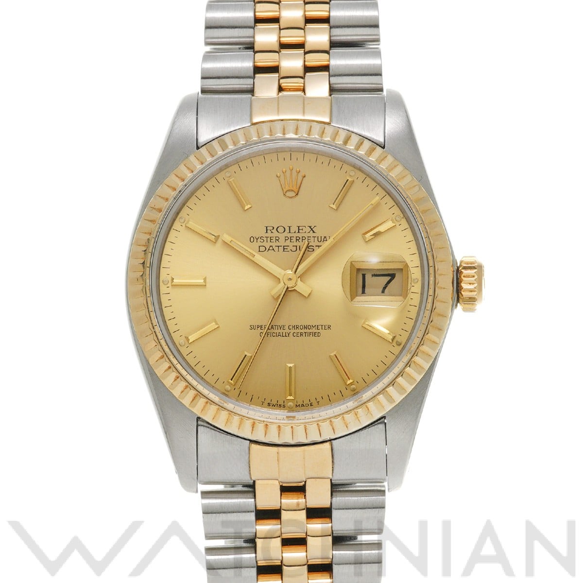 ロレックス デイトジャスト 16013 シャンパン メンズ 時計 【中古】【wristwatch】