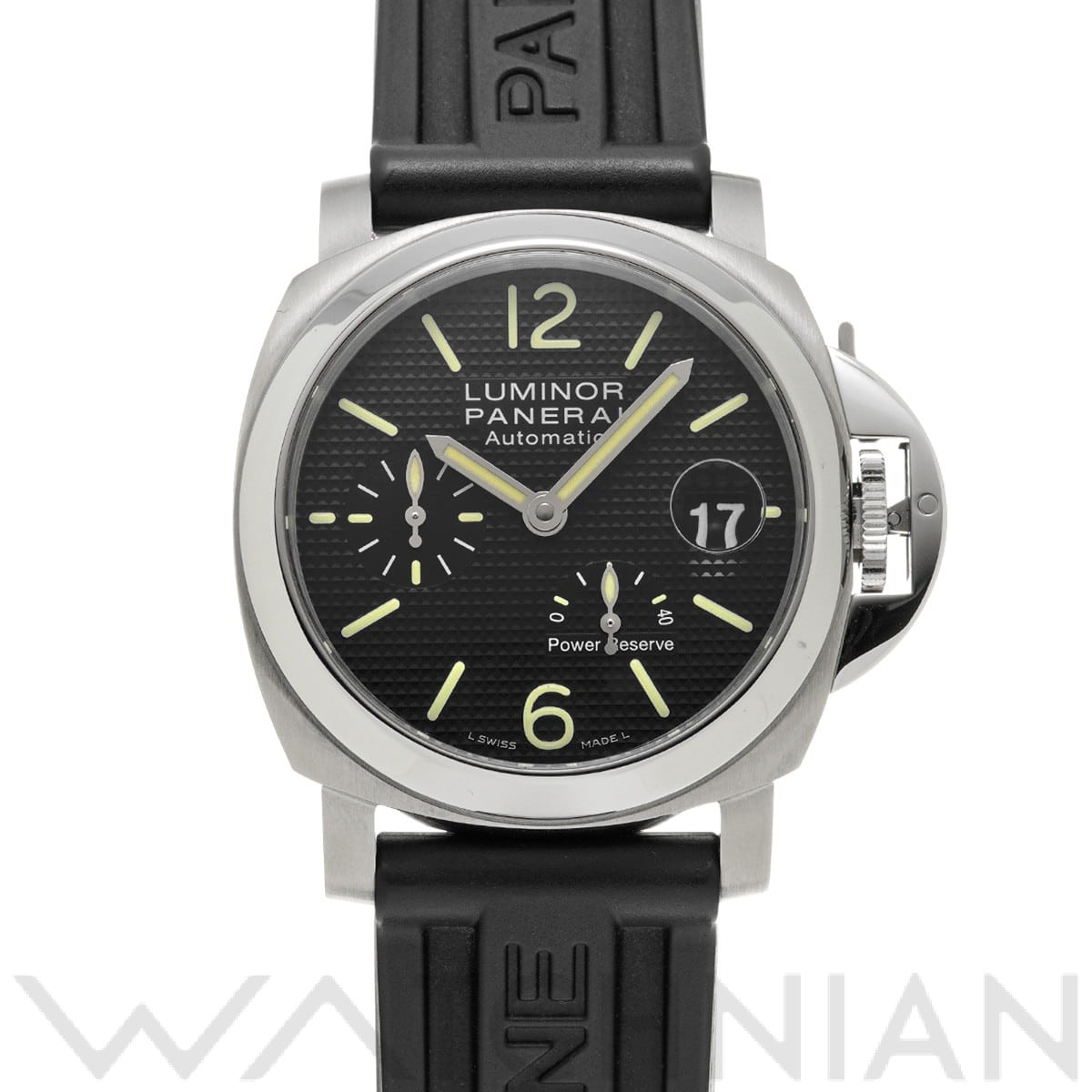 ルミノール パワーリザーブ PAM00241 O番(2012年製造) ブラック パネライ PANERAI メンズ 【中古】