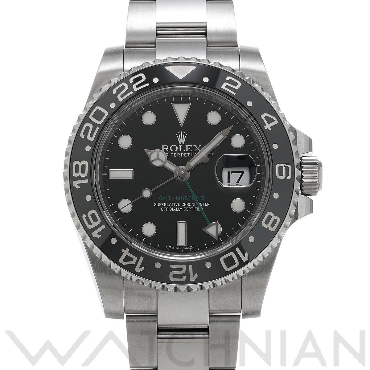 ロレックス GMTマスターII 116710LN ブラック メンズ 時計 【中古】【wristwatch】