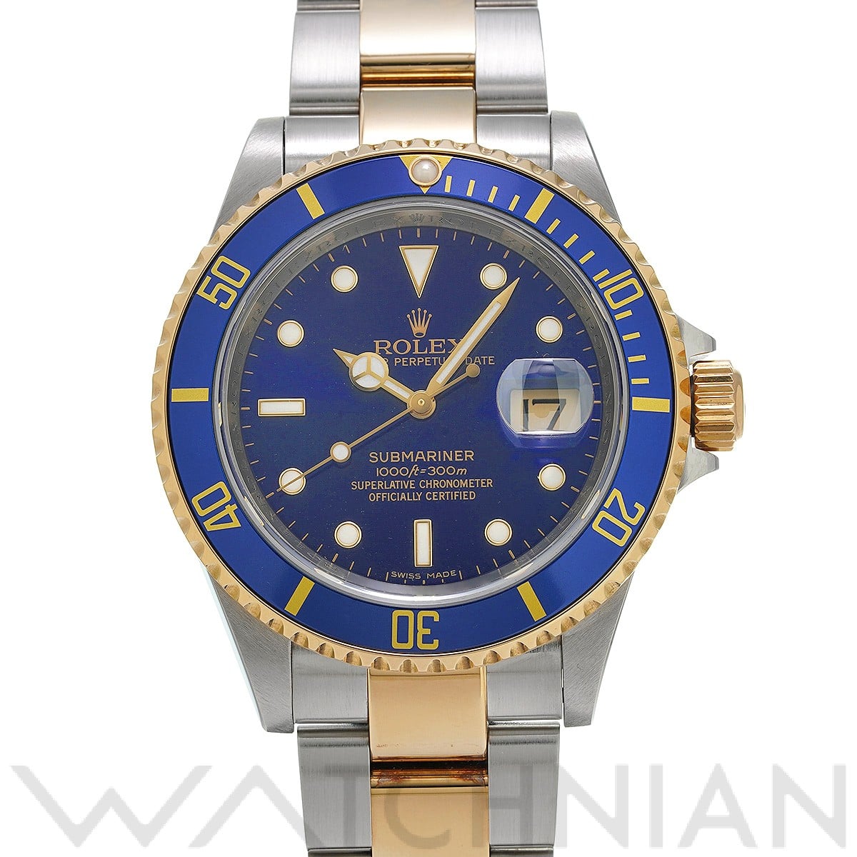 サブマリーナ デイト 16613 M番(2008年頃製造) ブルー ロレックス ROLEX メンズ 【中古】