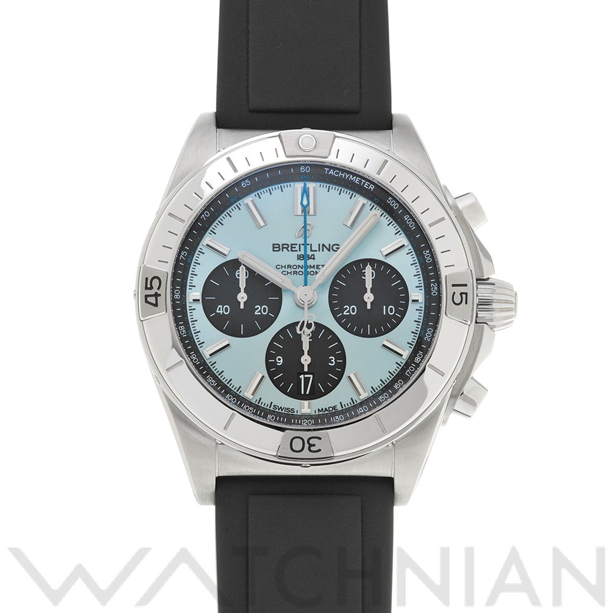 クロノマット B01 42 PB0134101C1S1 アイスブルー/ブラック ブライトリング BREITLING メンズ 【中古】