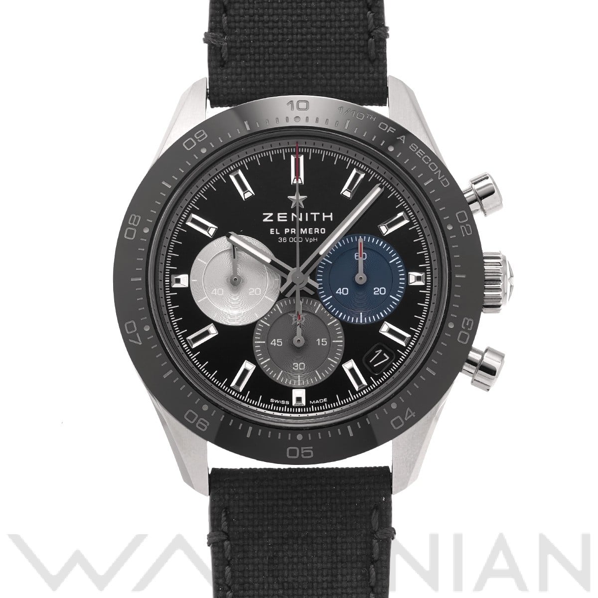 ゼニス / ZENITH クロノマスター エル・プリメロ スポーツ 03.3100.3600/21.C822 ブラック/ブルー/シルバー メンズ 時計 【中古】【wristwatch】