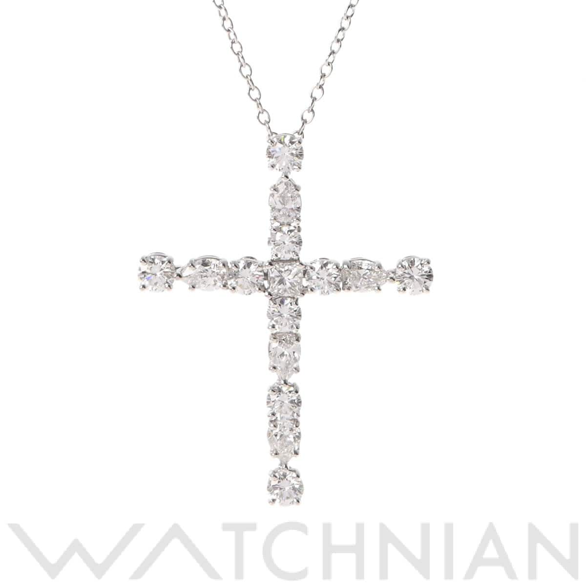 ハリー ウィンストン マドンナ クロス ネックレス スモール シルバー Pt950プラチナ/ダイヤモンド レディース ジュエリー 【中古】【jewelry】
