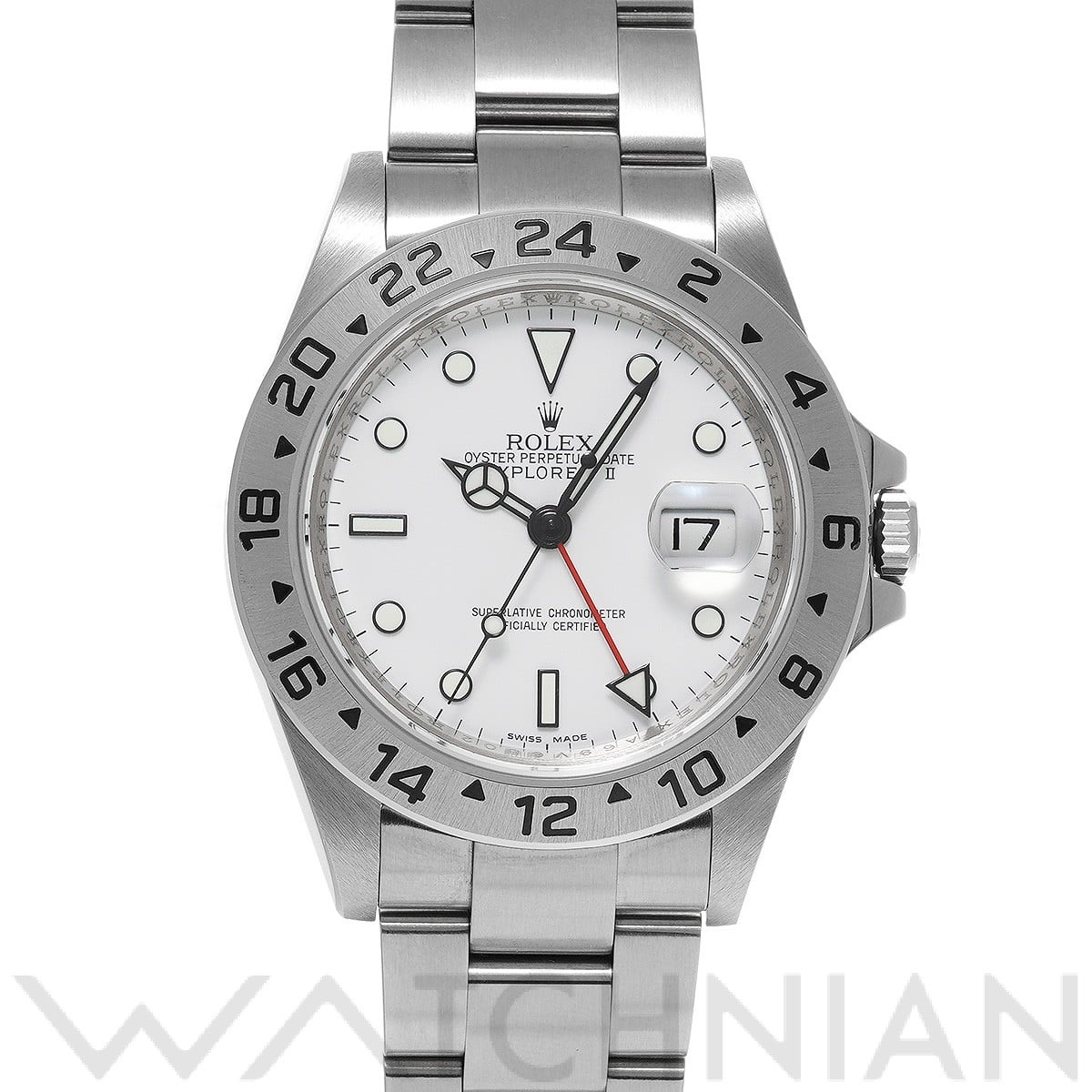 ロレックス エクスプローラーII 16570 ホワイト メンズ 時計 【中古】【wristwatch】