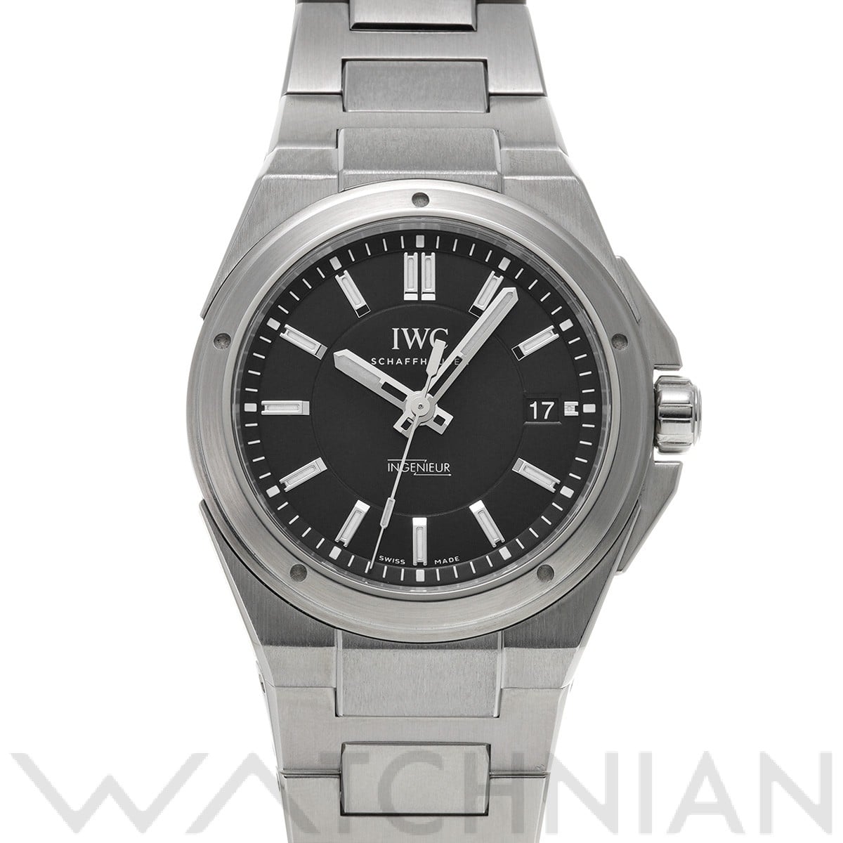 IWC インヂュニア オートマティック IW323902 ブラック メンズ 時計 【中古】【wristwatch】