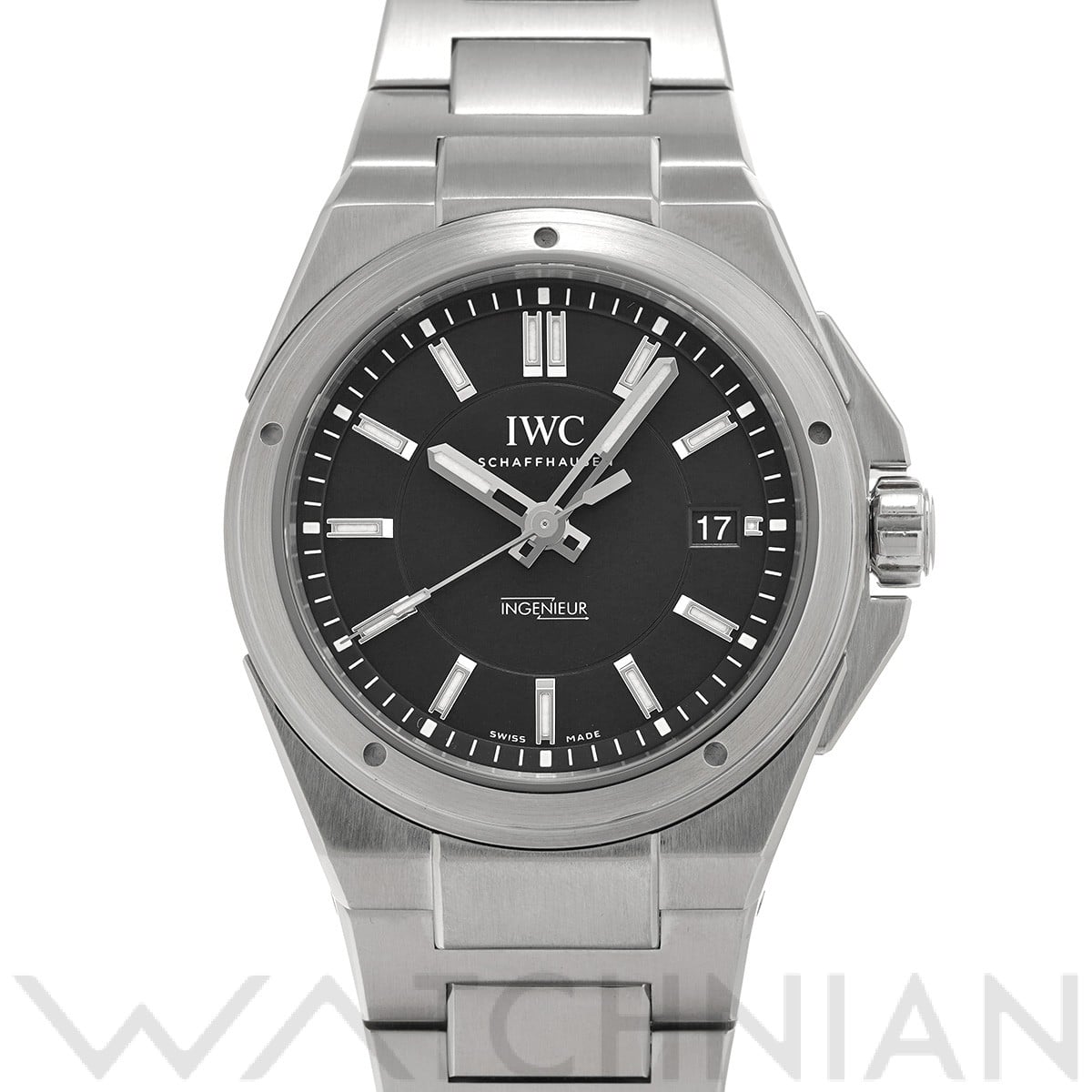 IWC インヂュニア オートマティック IW323902 ブラック メンズ 時計 【中古】【wristwatch】