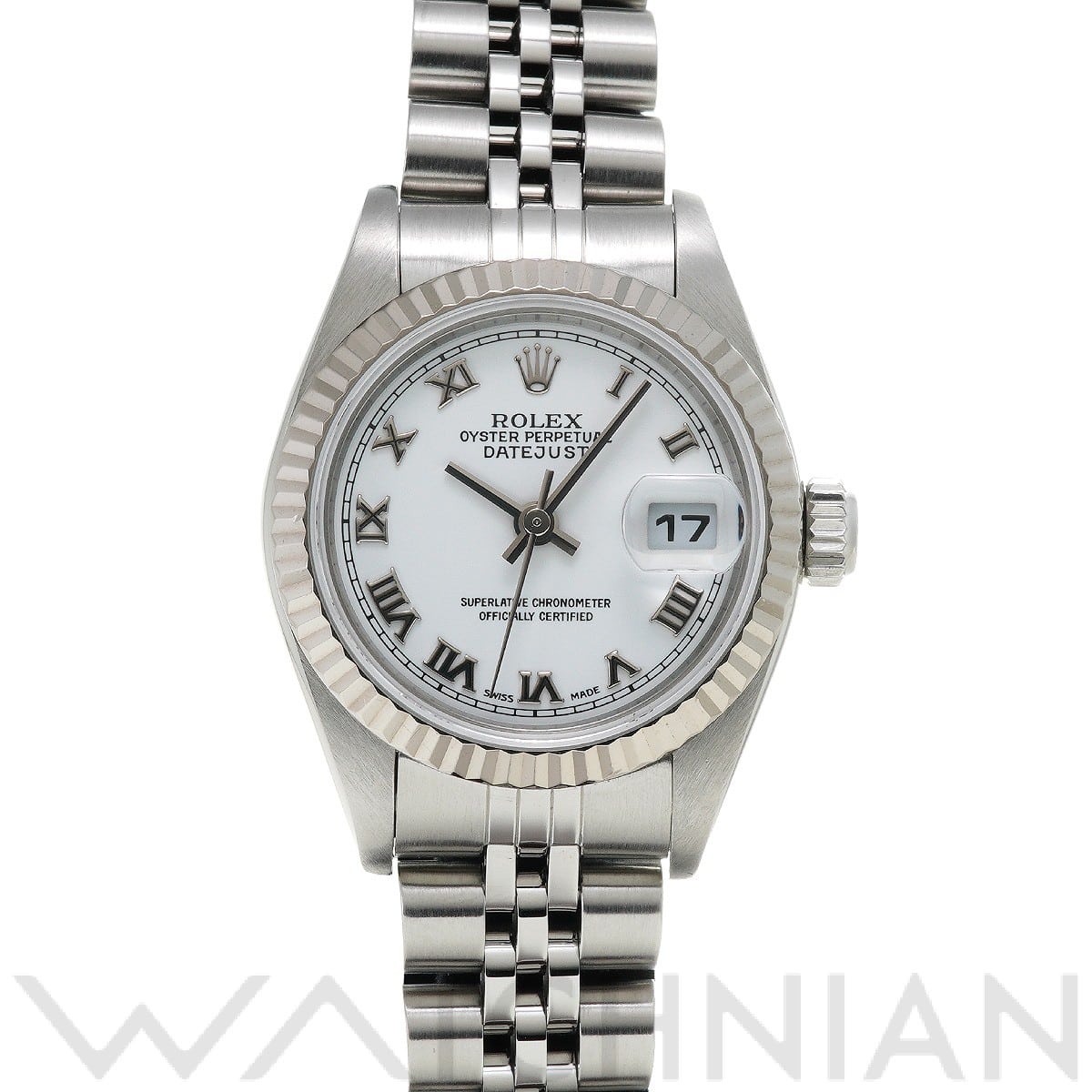 ロレックス デイトジャスト 79174 ホワイト レディース 時計 【中古】【wristwatch】