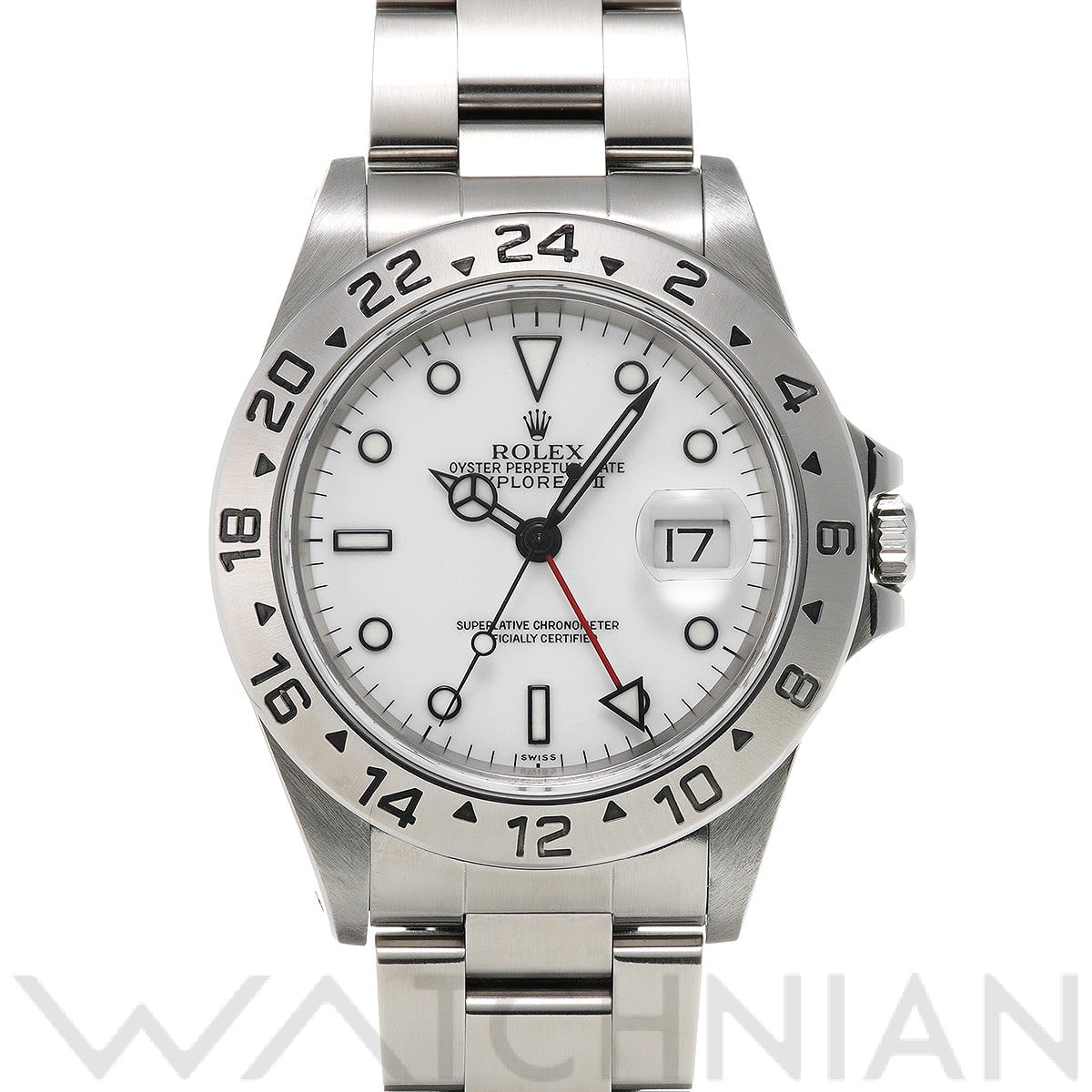 ロレックス エクスプローラーII 16570 ホワイト メンズ 時計 【中古】【wristwatch】