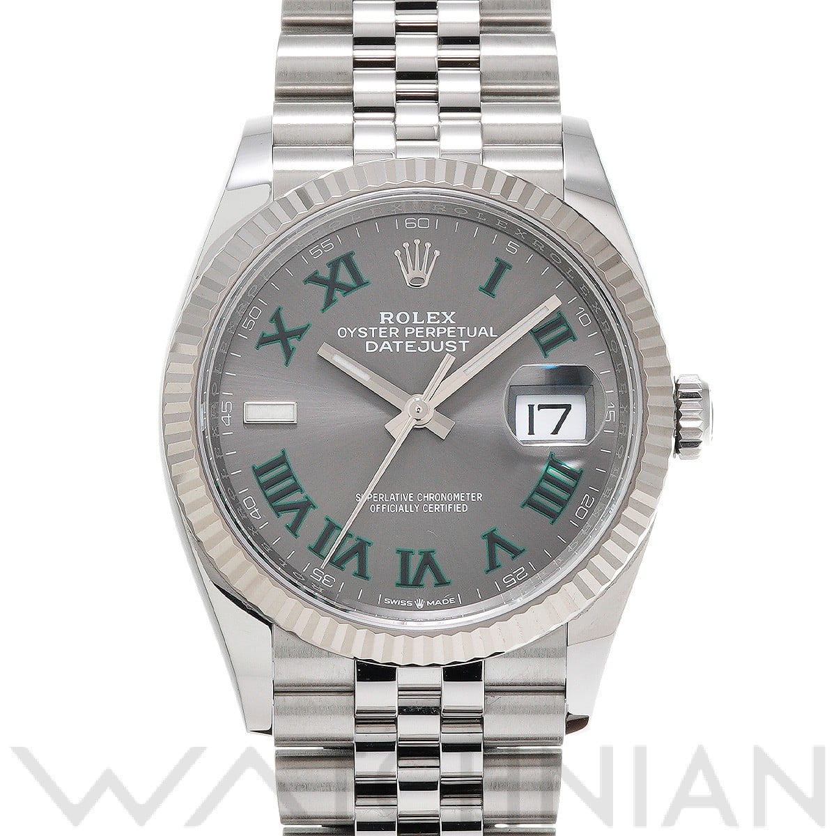 ロレックス デイトジャスト 36 126234 スレート メンズ 時計 【中古】【wristwatch】