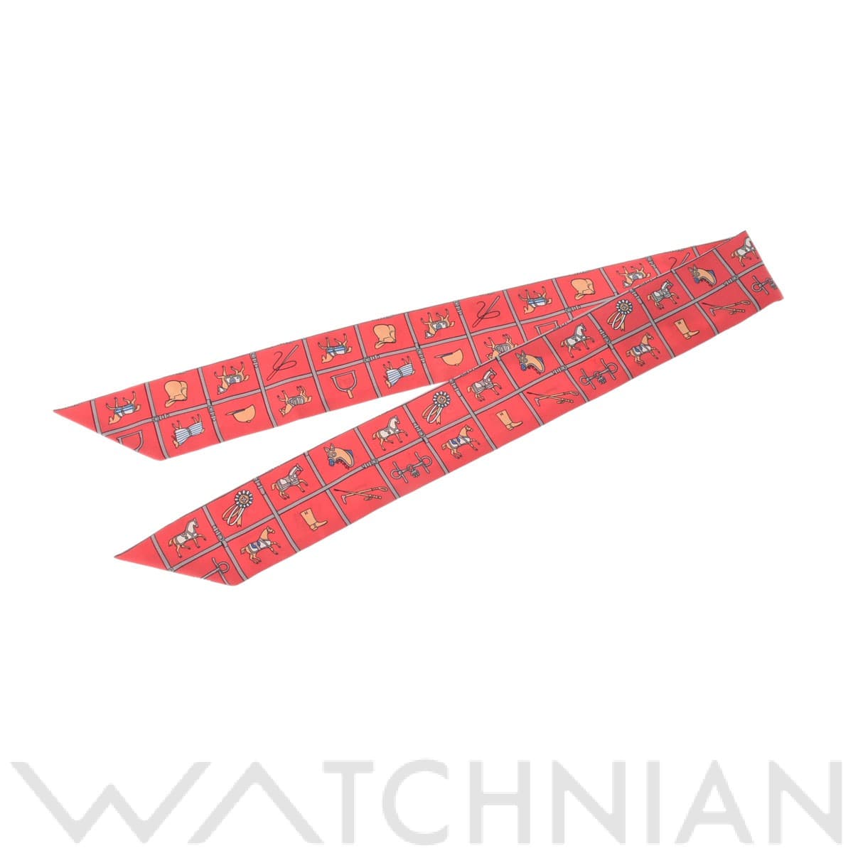 エルメス / HERMES ツイリー COUVERTURES ET TENUES DE JOUR グレナデン/キャメル/ブルー 061356S 11 シルク100％ レディース 【新品】【other】