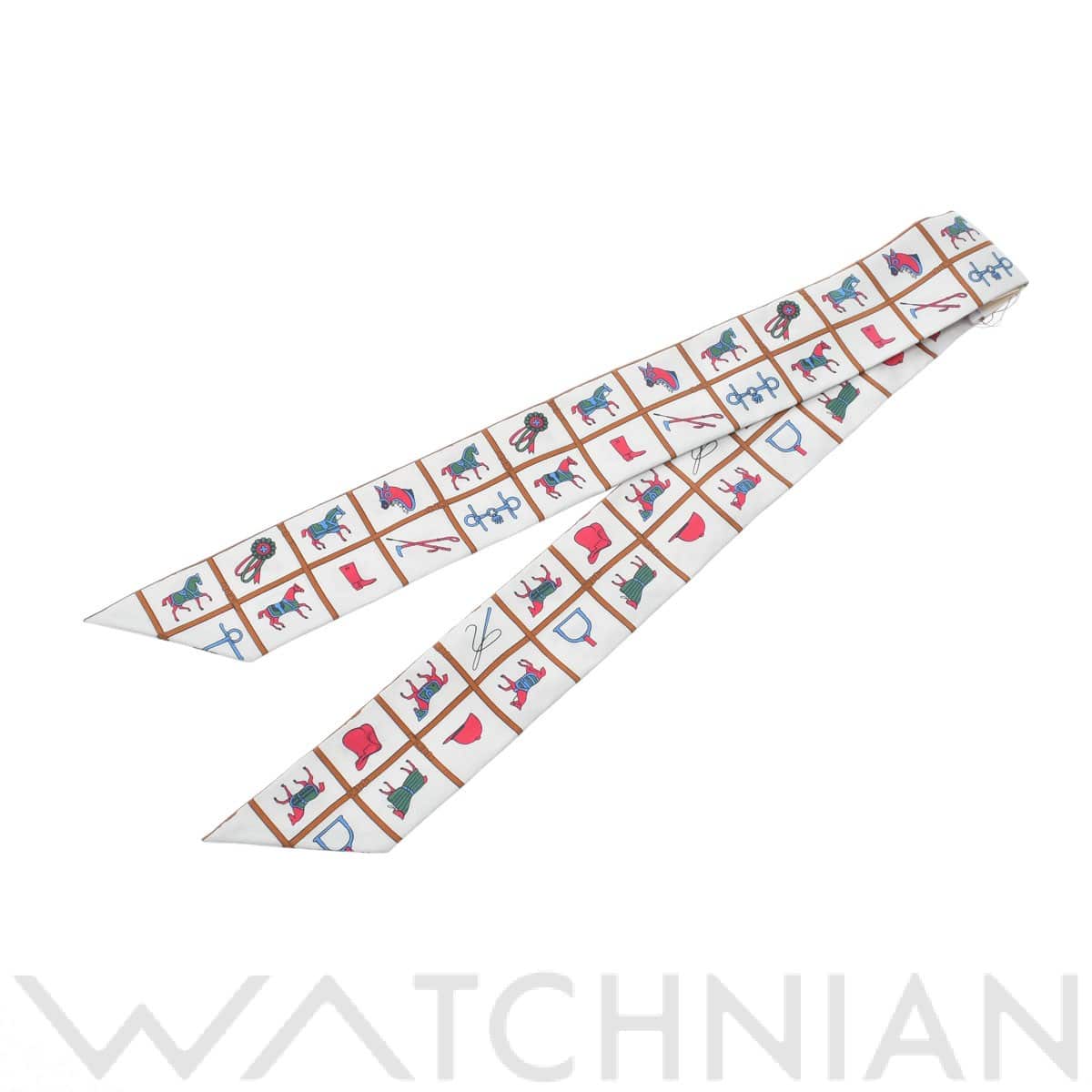 エルメス / HERMES ツイリー COUVERTURES ET TENUES DE JOUR クレーム/ブラン/ローズ 061356S 23 シルク100％ レディース 【新品】【other】