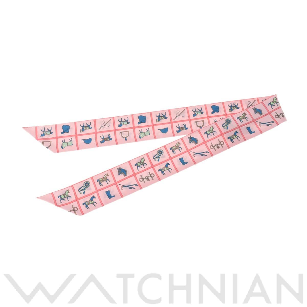 エルメス / HERMES ツイリー COUVERTURES ET TENUES DE JOUR ローズ/ブルー/ヴェール 061356S 12 シルク100％ レディース 【新品】【other】