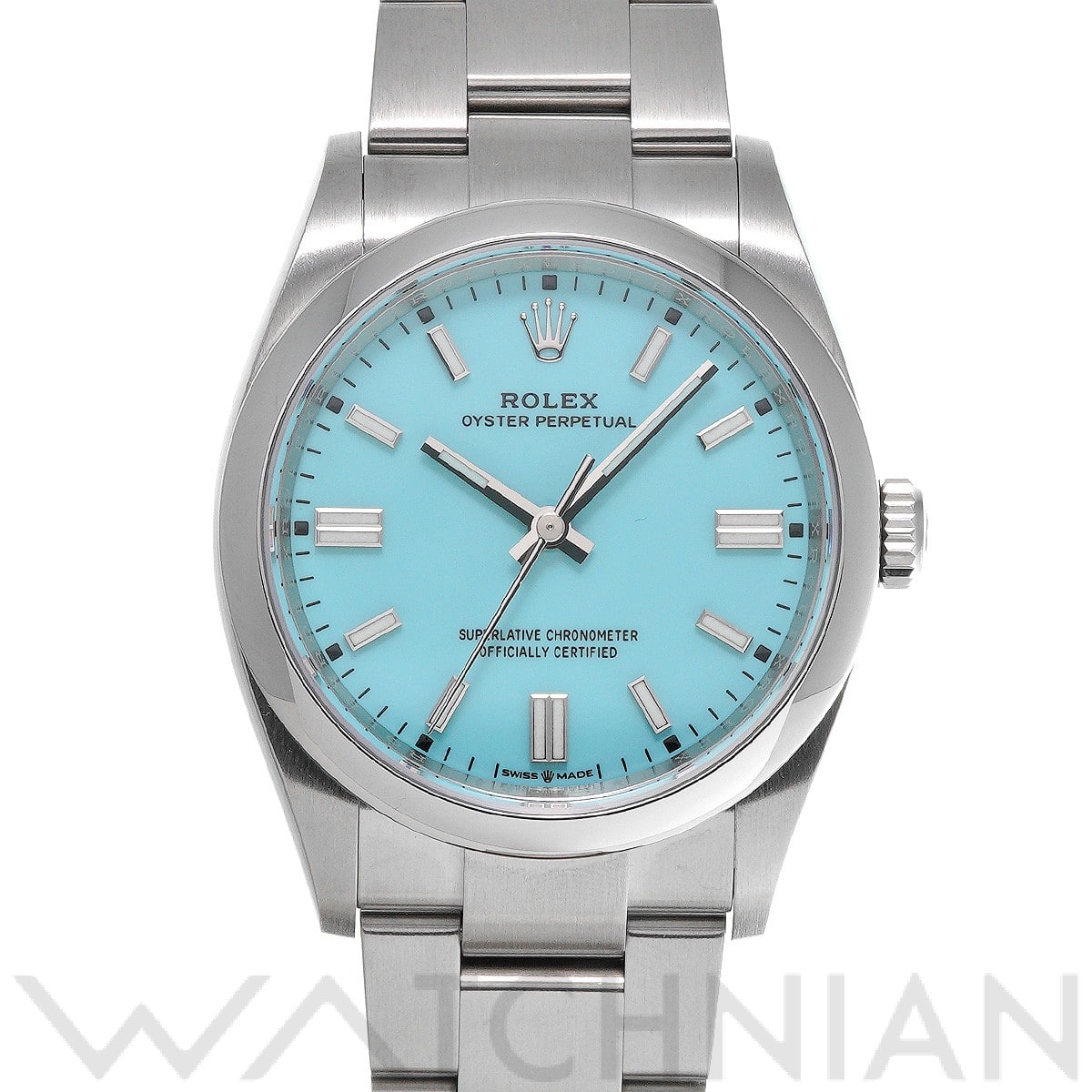 ロレックス オイスターパーペチュアル 36 126000 ターコイズブルー メンズ 時計 【中古】【wristwatch】