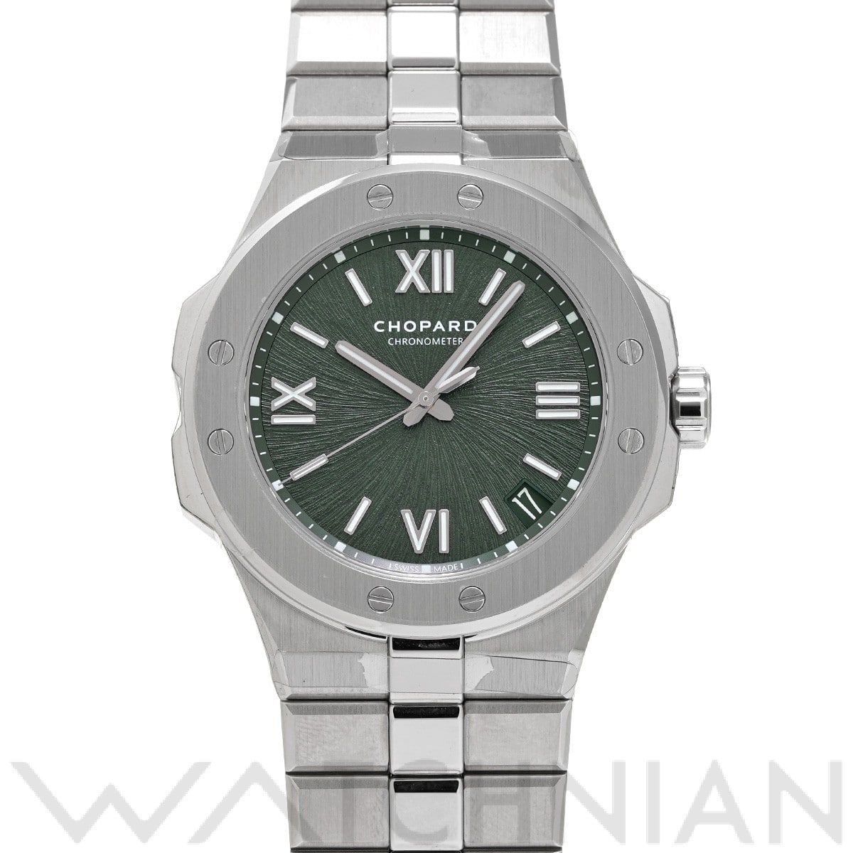 ショパール アルパイン イーグル ラージ 298600-3014 グリーン メンズ 時計 【中古】【wristwatch】