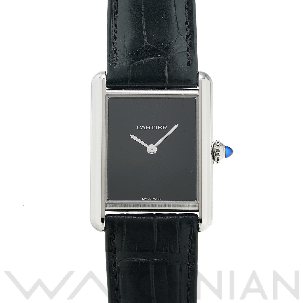 カルティエ タンク マスト ドゥ カルティエ LM WSTA0072 ブラックラッカー メンズ 時計 【中古】【wristwatch】