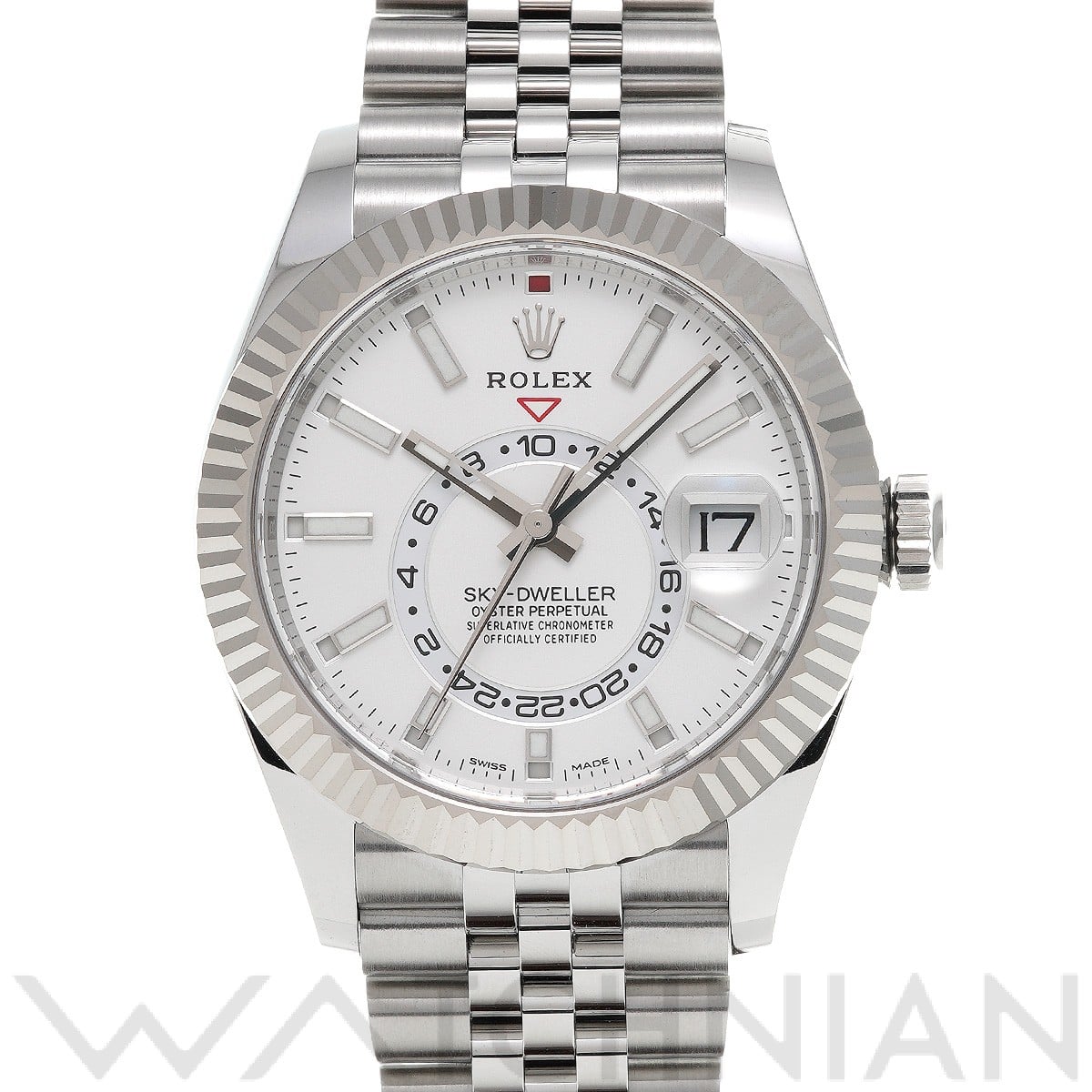 スカイドゥエラー 326934 ランダムシリアル ホワイト ロレックス ROLEX メンズ 【中古】