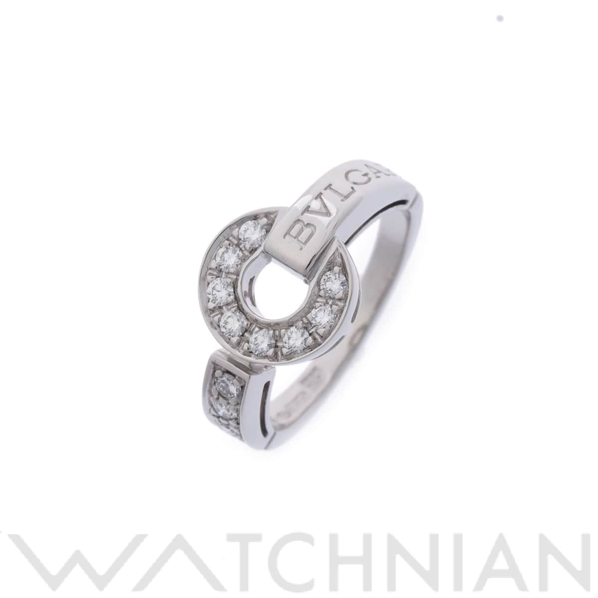 ブルガリ ブルガリブルガリ リング シルバー K18ホワイトゴールド WG レディース ジュエリー 【中古】【jewelry】