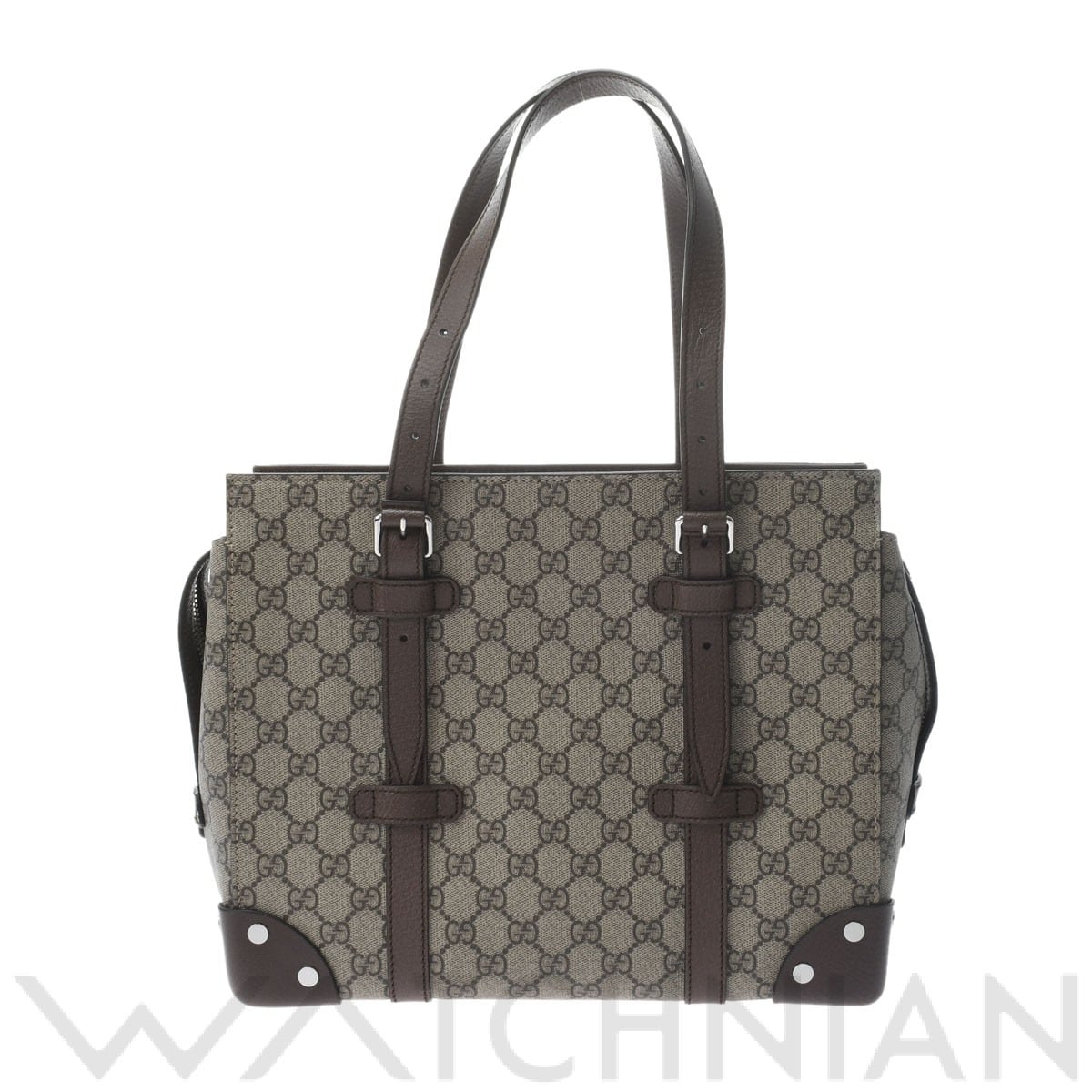 グッチ GGスプリーム  キッズサイズ ベージュ/エボニー 643814 527066 GGスプリームキャンバス/レザー ユニセックス バッグ 【中古】【bag】