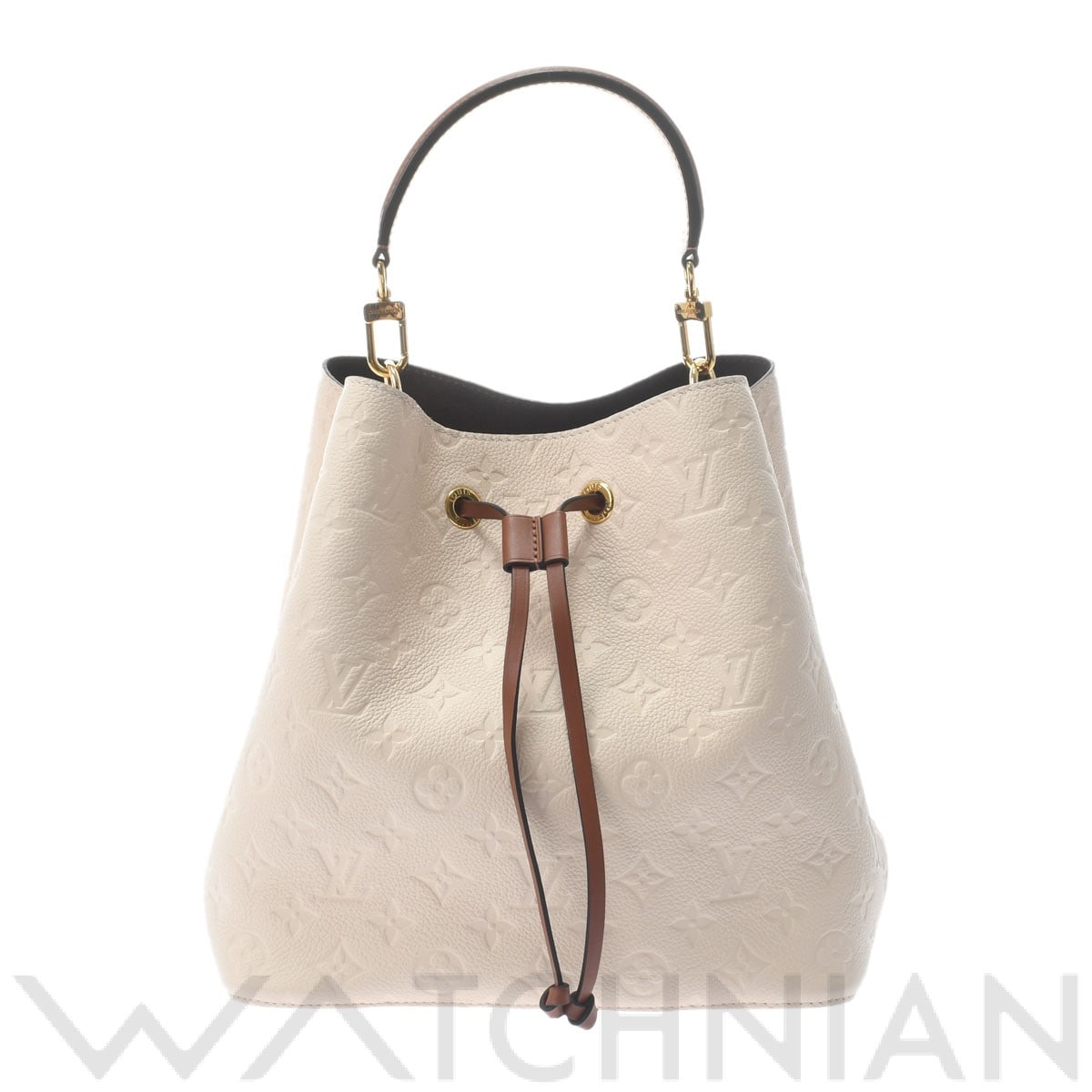 モノグラムアンプラント ネオノエMM クレーム M45307 レザー LOUIS VUITTON ルイ ヴィトン レディース 【中古】