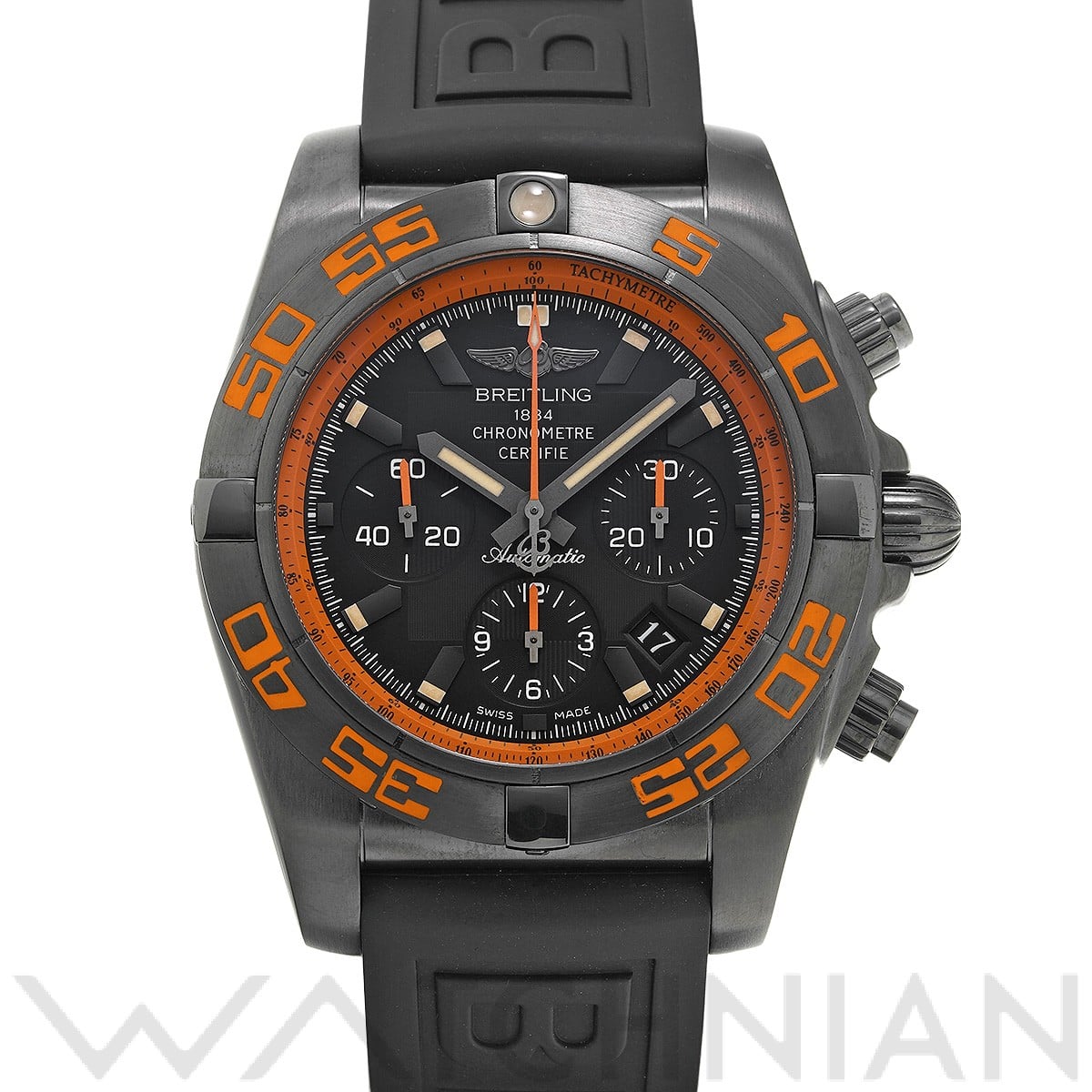 ブライトリング / BREITLING クロノマット 44 レイブン MB0111C2/BD07 ブラック メンズ 時計 【中古】【wristwatch】