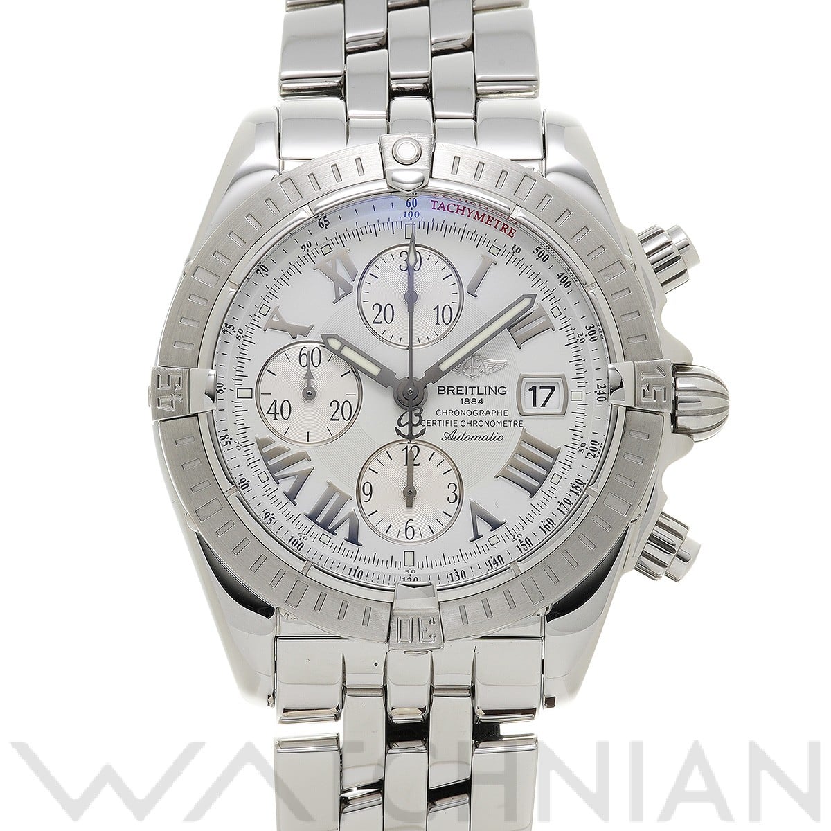 ブライトリング / BREITLING クロノマット エボリューション A13356 シルバー メンズ 時計 【中古】【wristwatch】