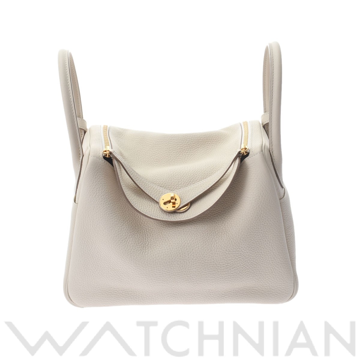 リンディ 30 2WAY クレ/ゴールド金具 トリヨンクレマンス HERMES エルメス レディース 【中古】