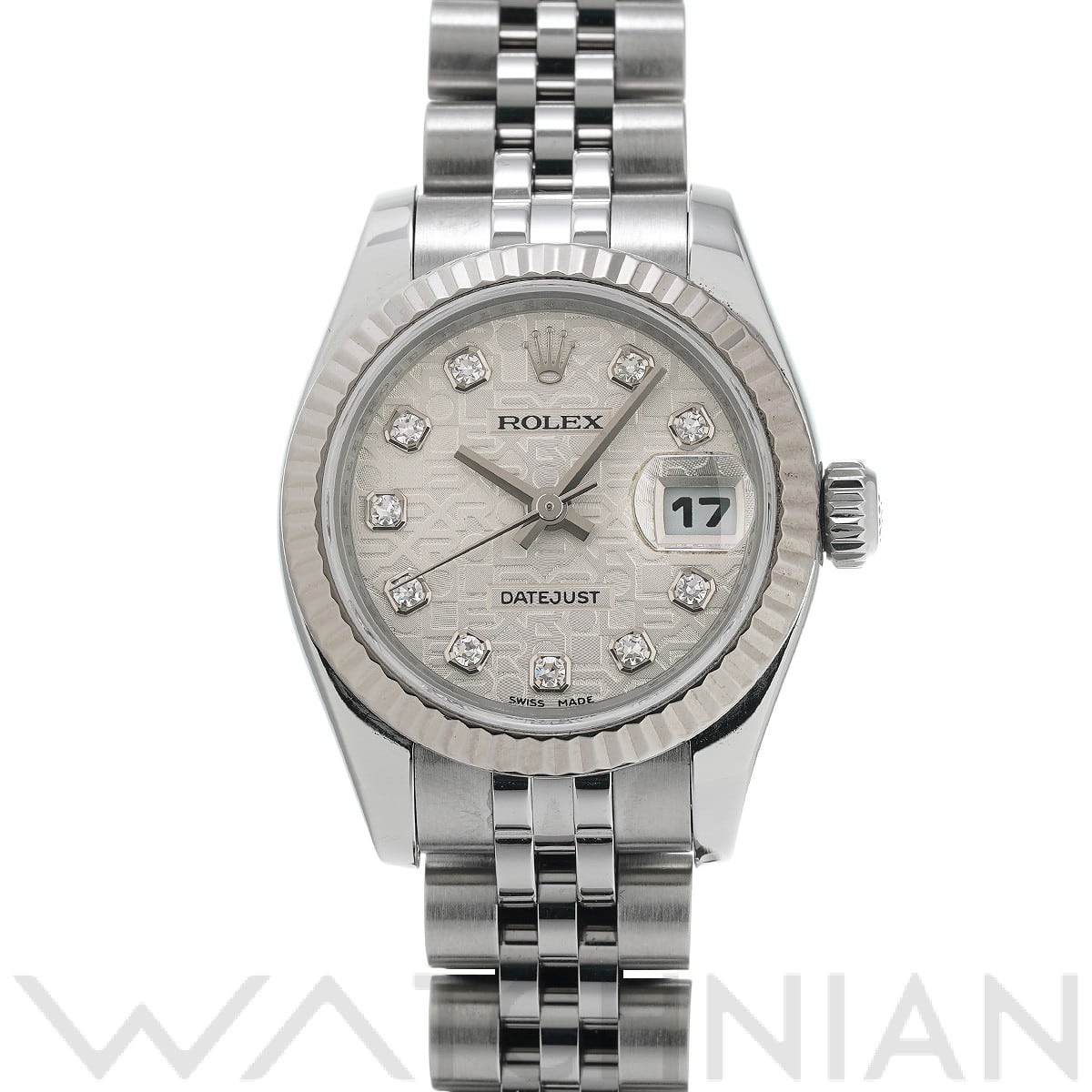 ロレックス レディ デイトジャスト 26 179174G シルバーコンピュータ/ダイヤモンド レディース 時計 【中古】【wristwatch】