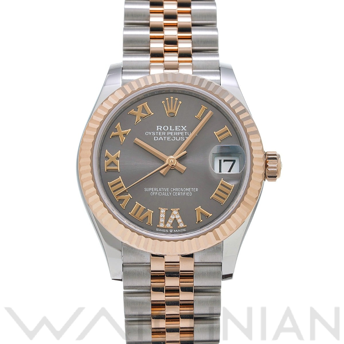 ロレックス デイトジャスト 31 278271 スレートグレー/VIダイヤモンド ユニセックス 時計 【未使用】【wristwatch】