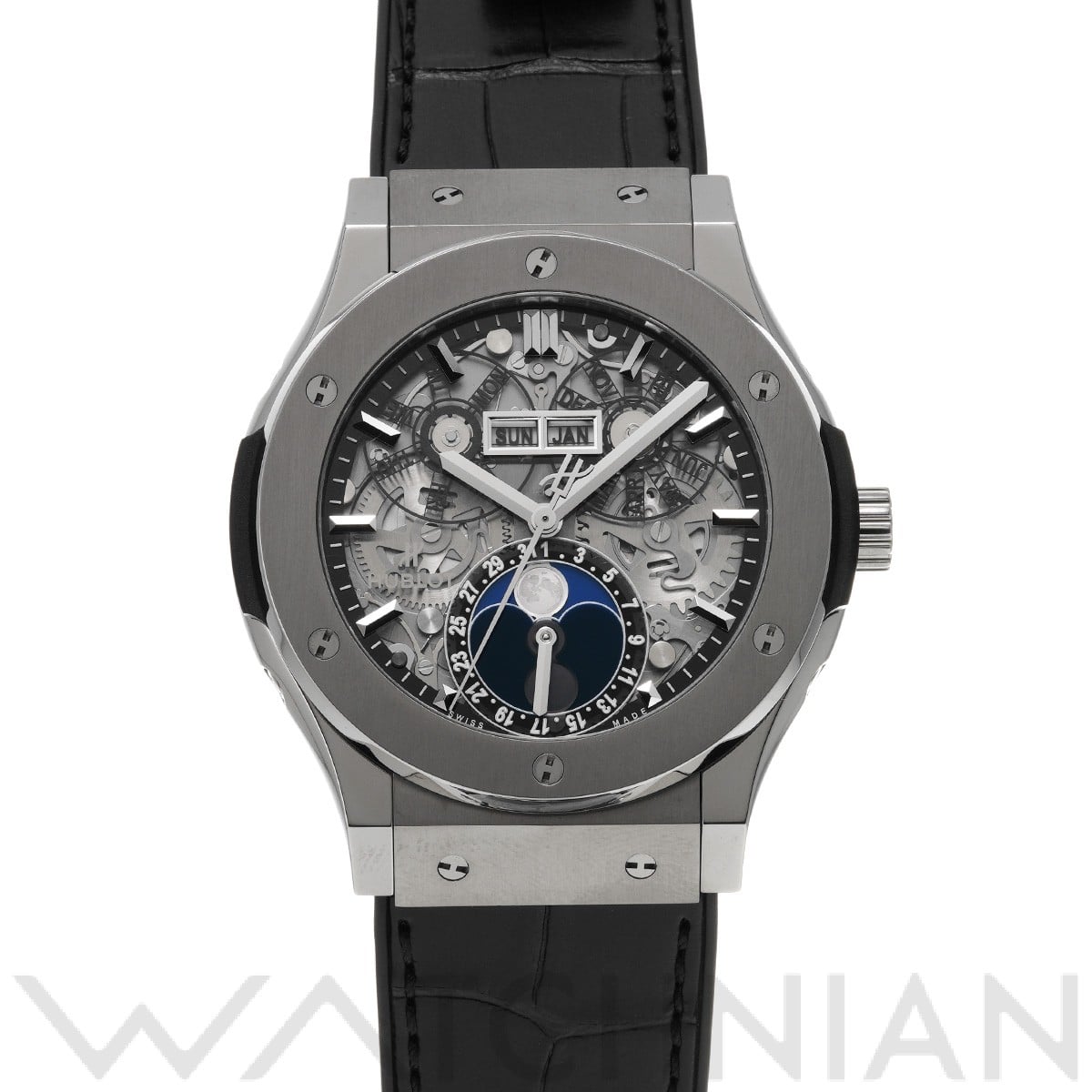 ウブロ / HUBLOT クラシックフュージョン アエロフュージョン チタニウム ムーンフェイズ 517.NX.0170.LR スケルトン メンズ 時計 【中古】【wristwatch】