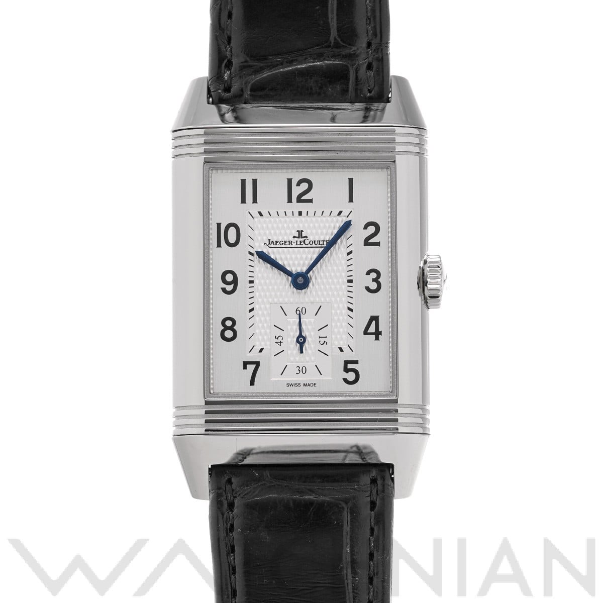 レベルソ クラシック ラージ デュオ スモールセコンド Q3848422 シルバーグレー/ブラック ジャガー ルクルト Jaeger-LeCoultre メンズ 【中古】