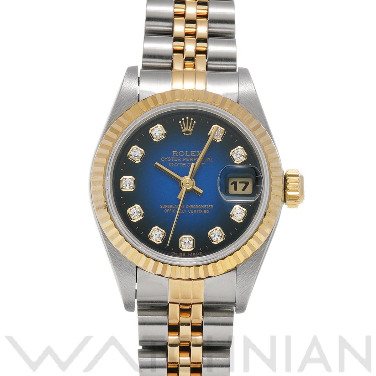 ロレックス デイトジャスト 26 69173G ブルー・グラデーション/ダイヤモンド レディース 時計 【中古】【wristwatch】