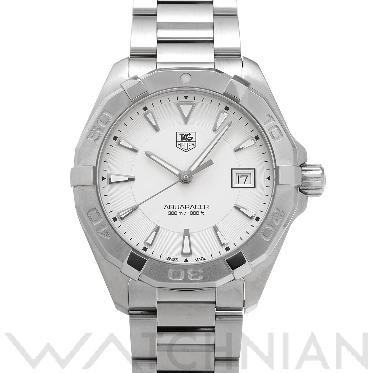 タグ ホイヤー / TAG HEUER アクアレーサー クォーツ WAY1111.BA0910 シルバー メンズ 時計 【中古】【wristwatch】