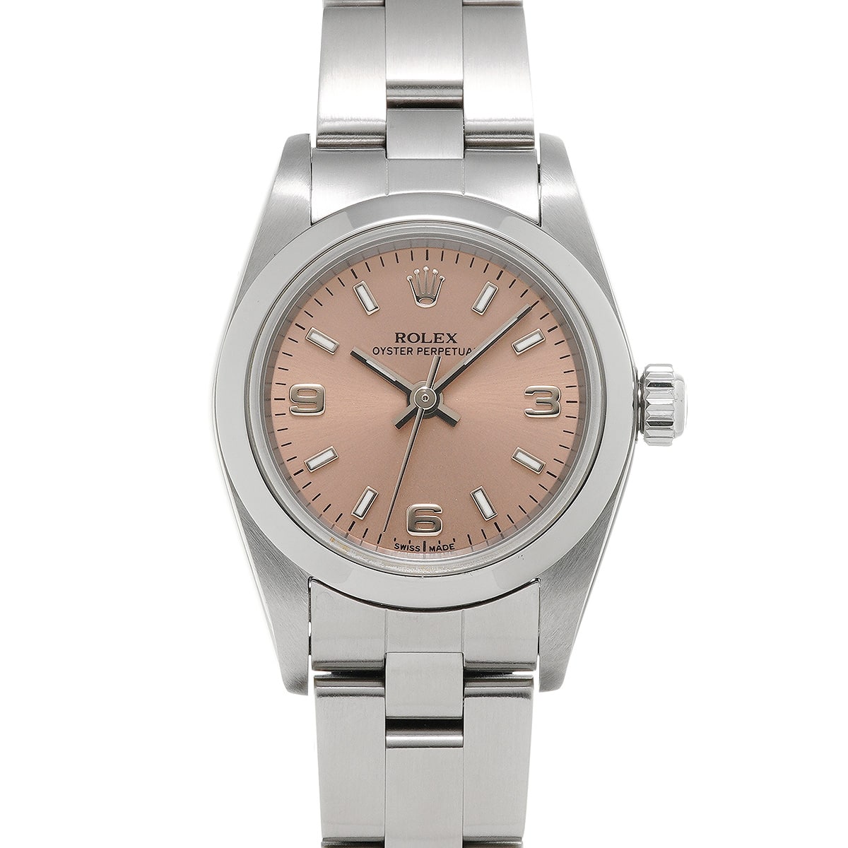 オイスターパーペチュアル 76080 Y番(2002年頃製造) ピンク ロレックス ROLEX レディース 【中古】