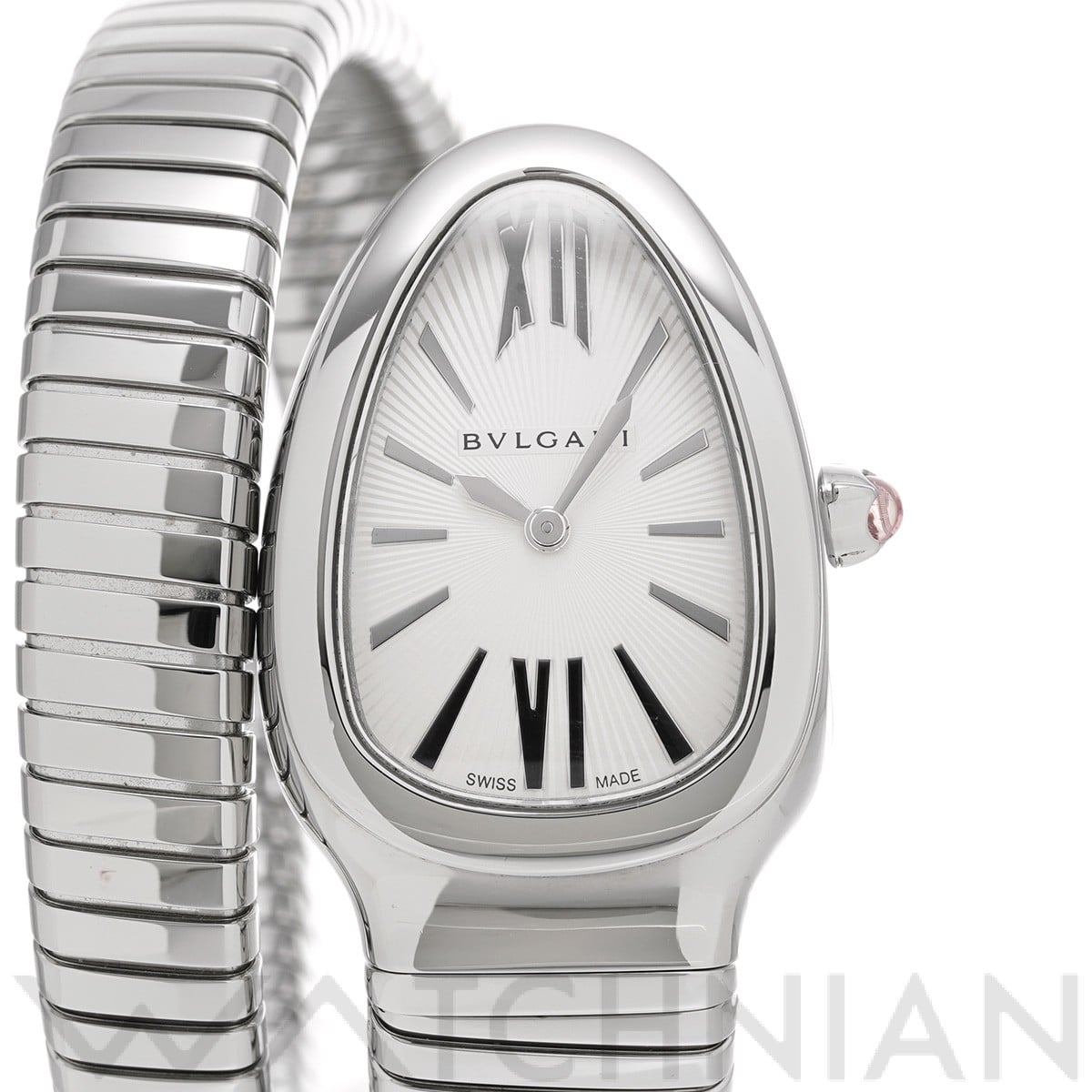 ブルガリ / BVLGARI セルペンティ トゥボガス シングルスパイラル SP35S シルバー メンズ 時計 【中古】【wristwatch】