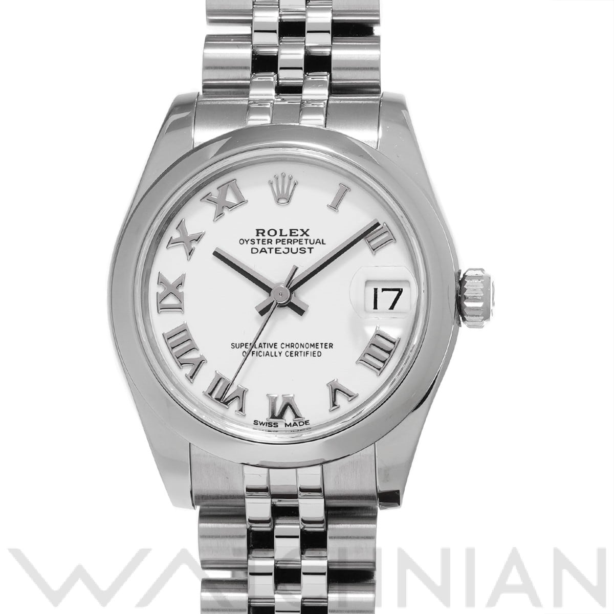 ロレックス デイトジャスト 31 178240 ホワイト ユニセックス 時計 【中古】【wristwatch】