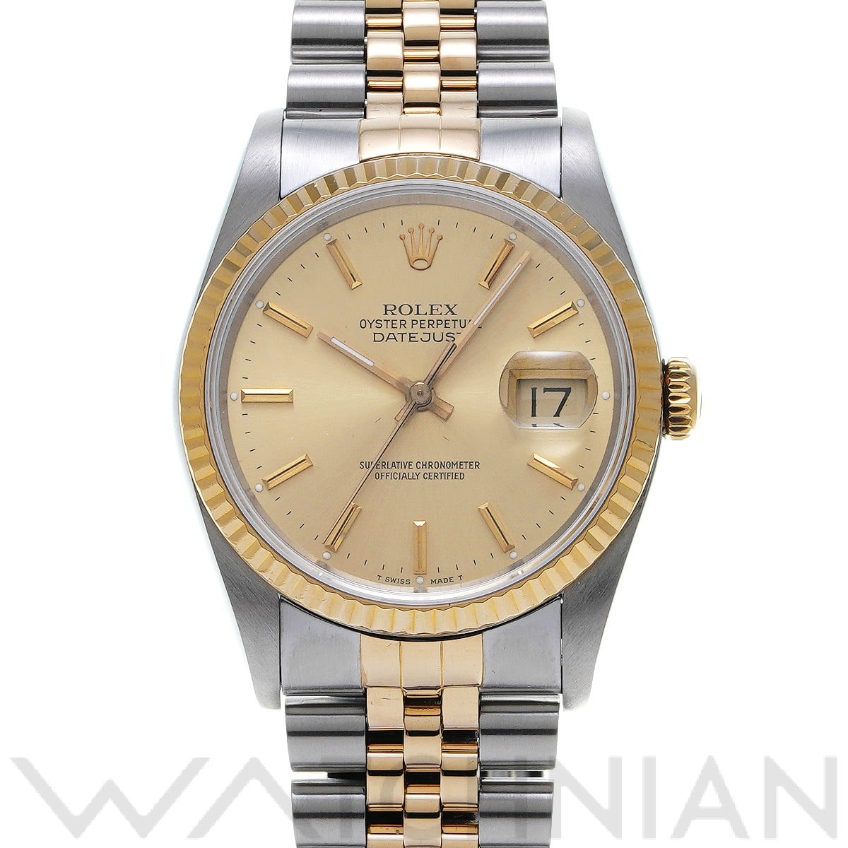 ロレックス デイトジャスト 16233 シャンパン メンズ 時計 【中古】【wristwatch】