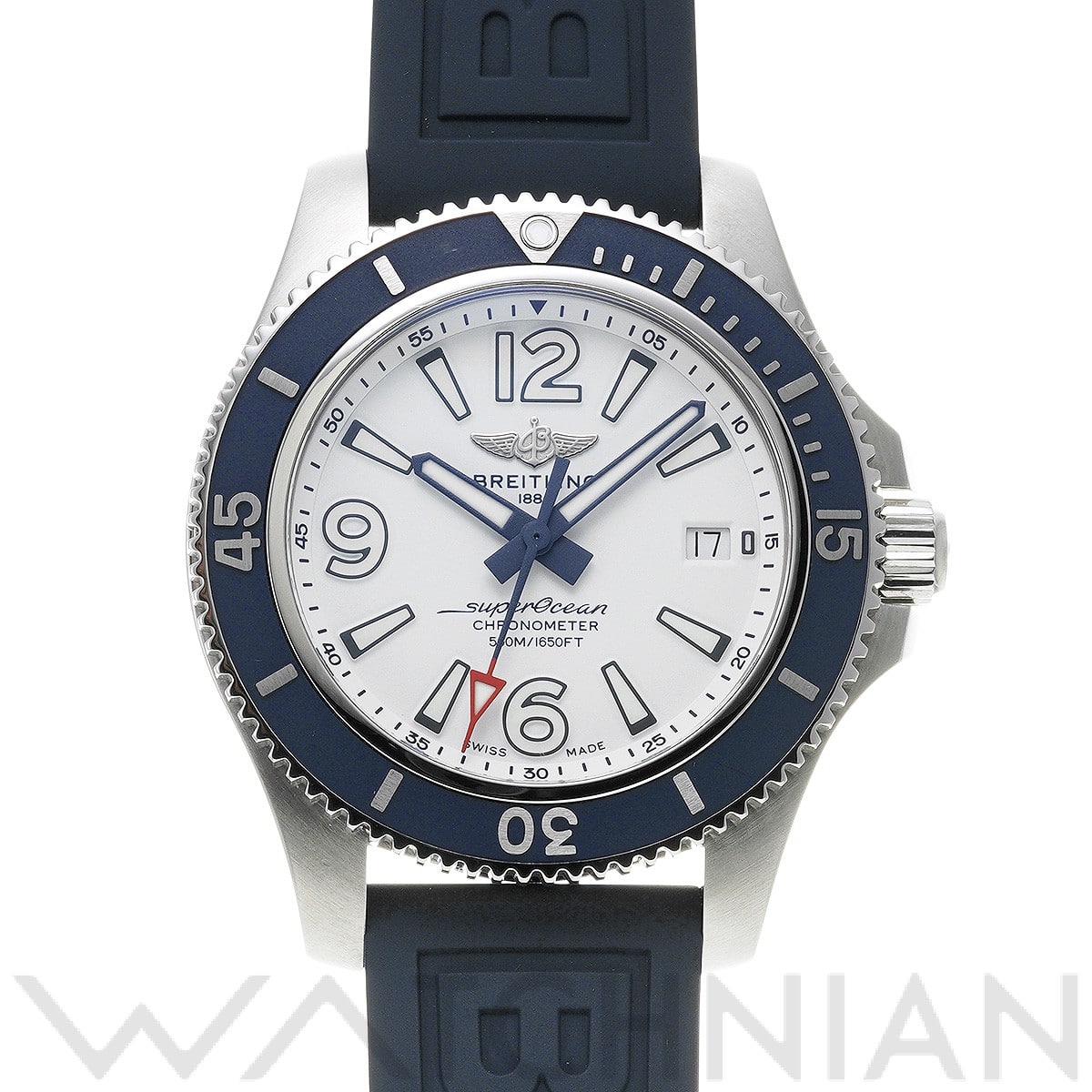 スーパーオーシャン オートマチック 42 A17366D81A1S1 ホワイト ブライトリング BREITLING メンズ 【中古】