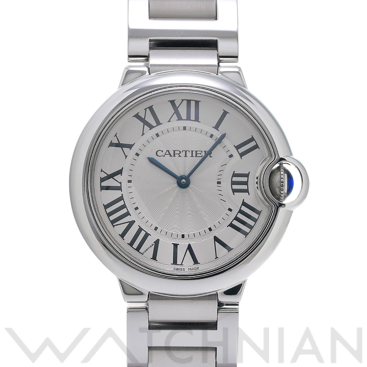 カルティエ / CARTIER バロンブルー ドゥ カルティエ 36mm W69011Z4 シルバー ユニセックス 時計 【中古】【wristwatch】