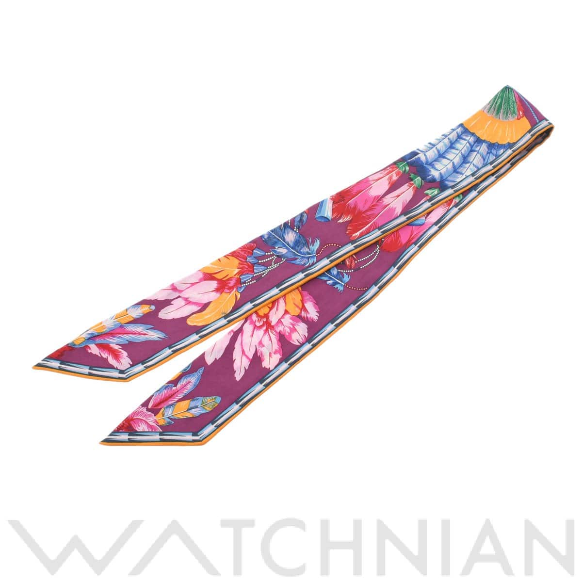 エルメス / HERMES ツイリー BRAZIL パープル シルク100％ レディース 【中古】【other】