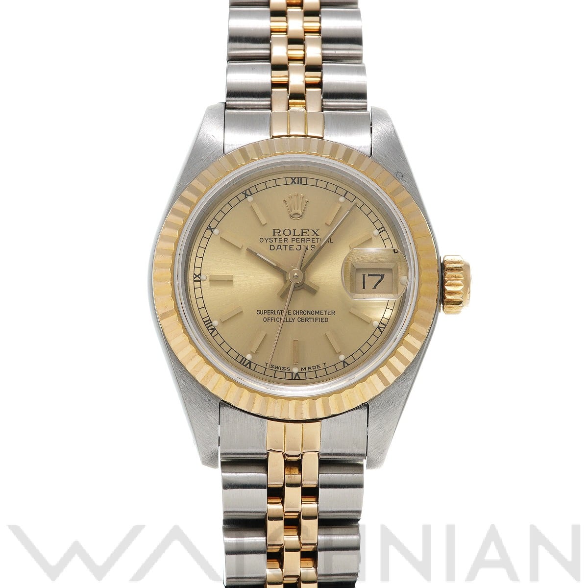 ロレックス デイトジャスト 69173 シャンパン レディース 時計 【中古】【wristwatch】