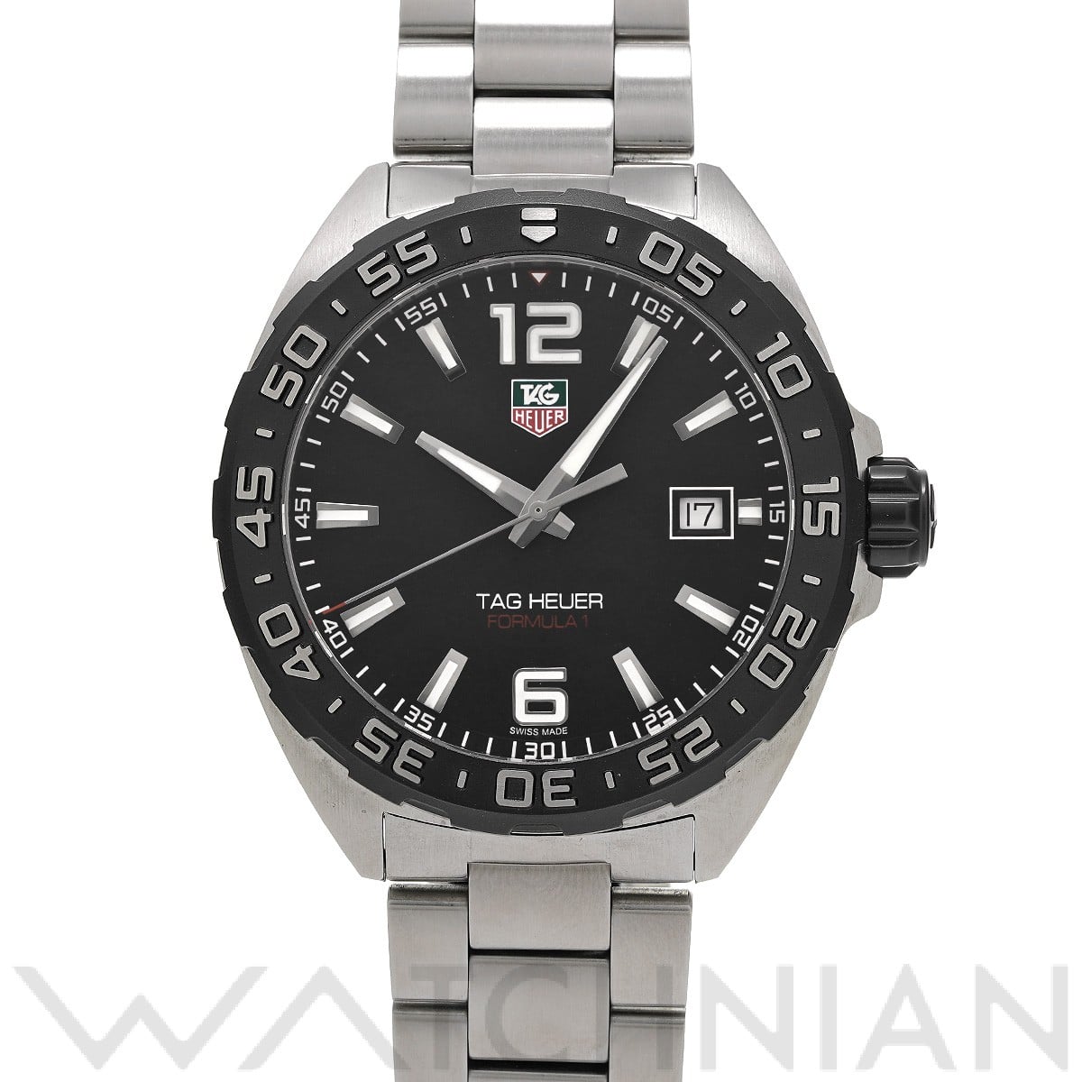 タグ ホイヤー / TAG HEUER フォーミュラ1 クォーツ WAZ1110.BA0875 ブラック メンズ 時計 【中古】【wristwatch】