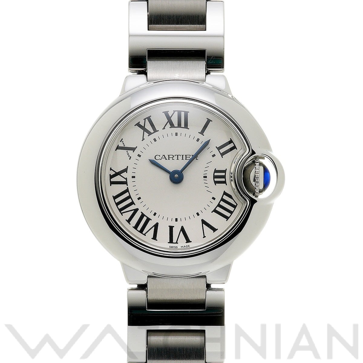 カルティエ / CARTIER バロンブルー ドゥ カルティエ 28mm W69010Z4 シルバー レディース 時計 【中古】【wristwatch】