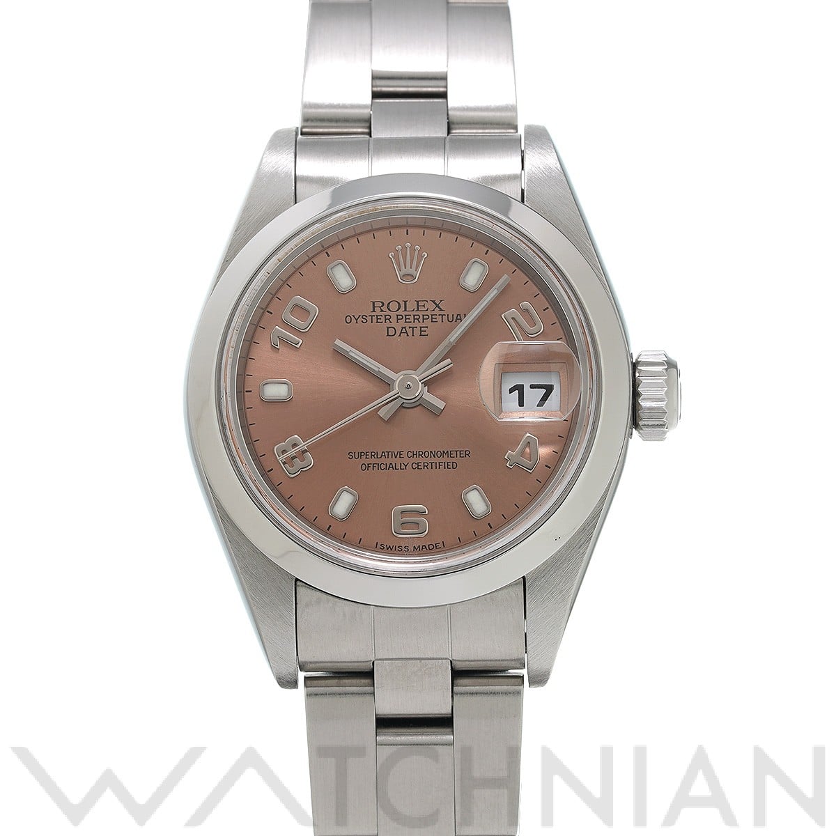 ロレックス オイスターパーペチュアル デイト 79160 ピンク レディース 時計 【中古】【wristwatch】